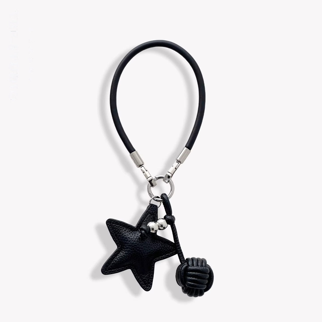 Decorative Leather Star Keychain Kalsten