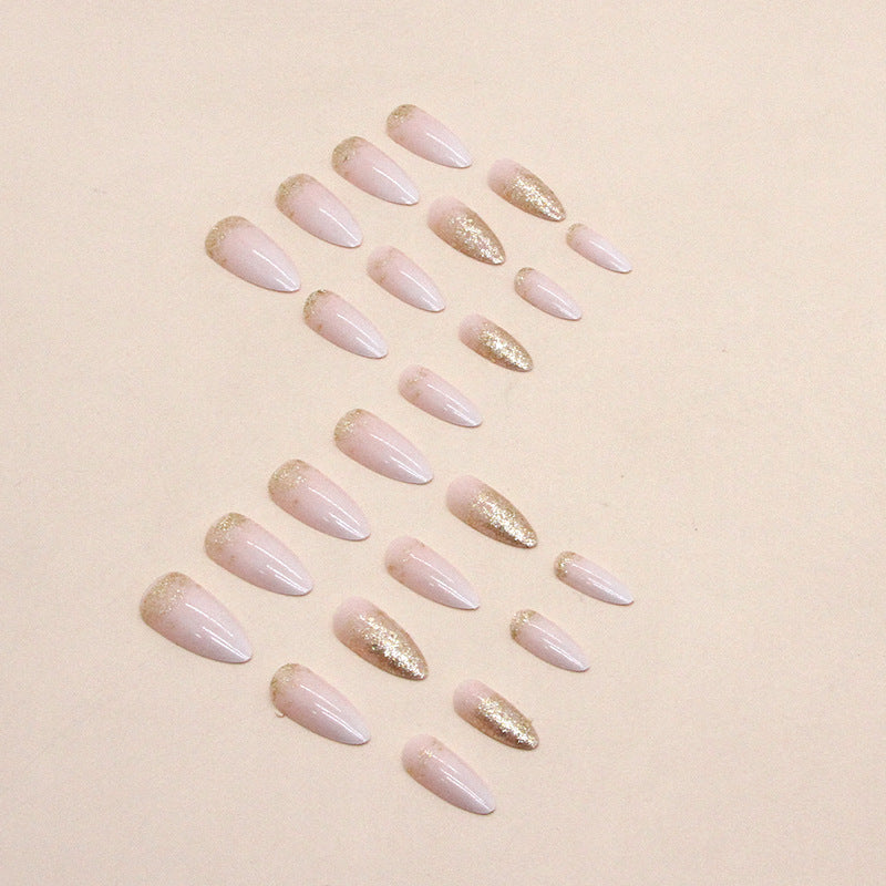 Elegant Glitter Gel Nail Tips Kalsten