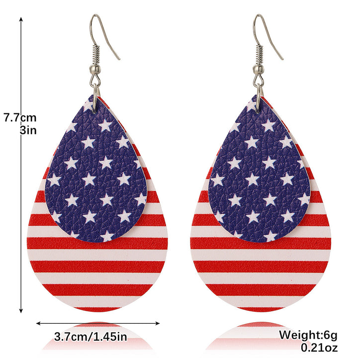Unisex nan beaded patriotic keychain charm with MAGA letter cubes and enamel star pendant Kalsten