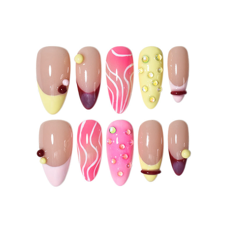 Contemporary Press-On Nail Art Kalsten