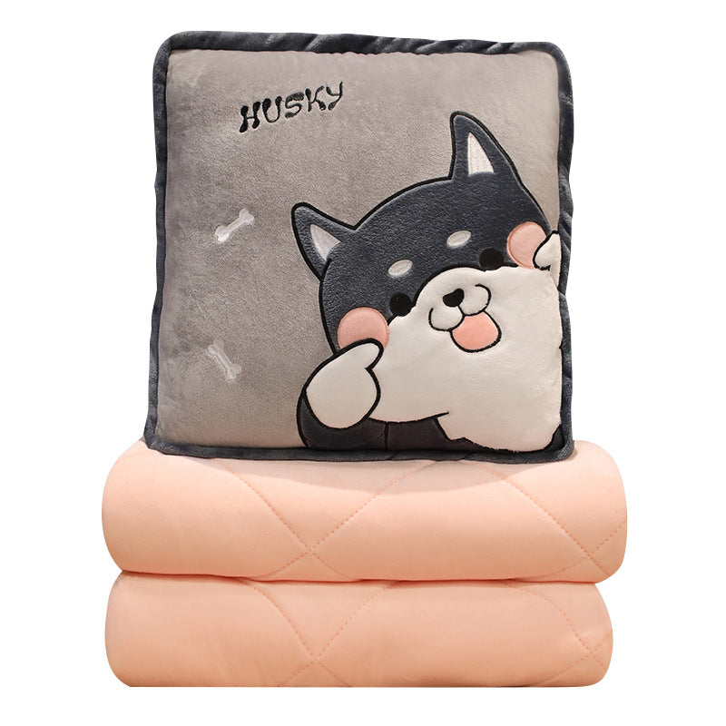 Plush pillow with cute husky design Kalsten