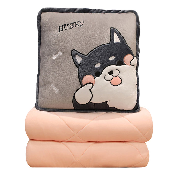 Plush pillow with cute husky design Kalsten