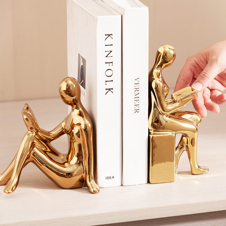Abstract Reading Figurine for Home Decor