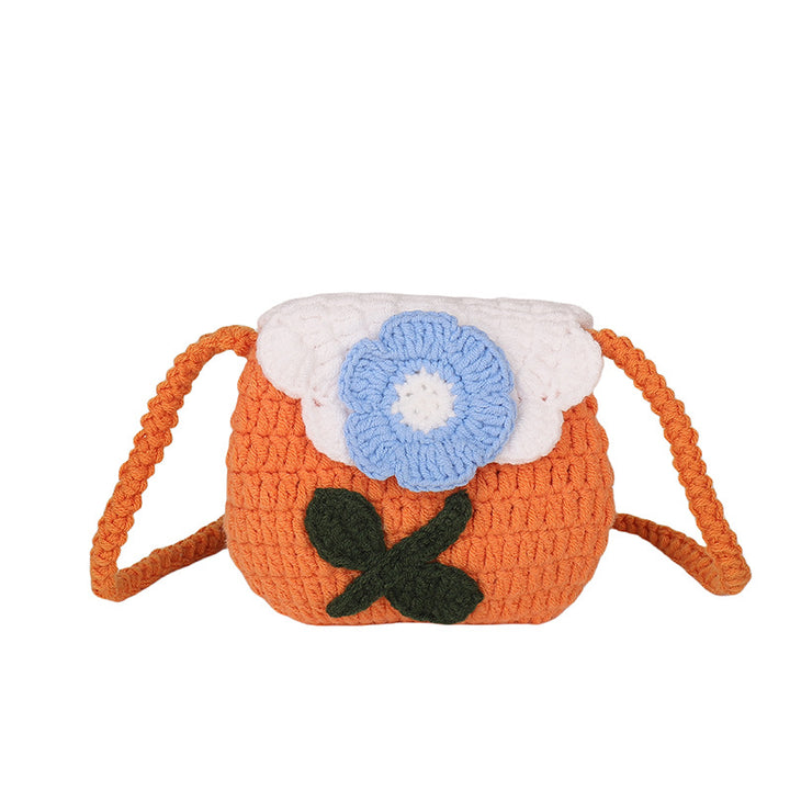 Floral-Themed Crochet Mini Bag