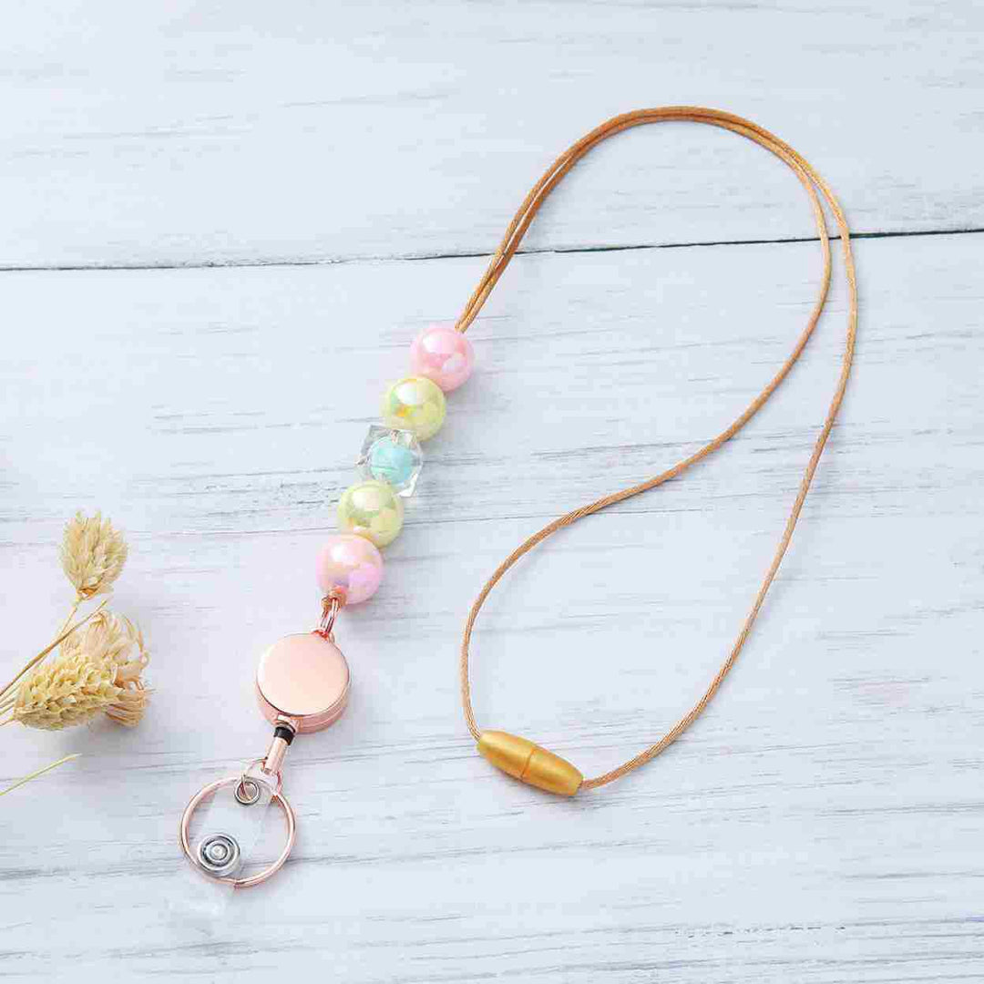 Decorative Beaded ID Badge Lanyard Kalsten