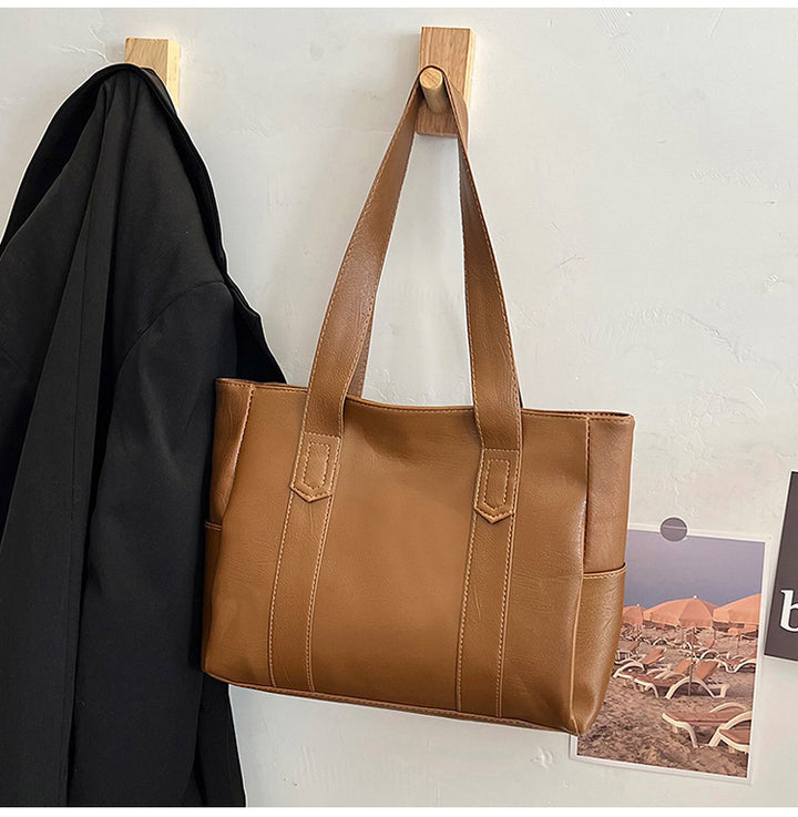 Casual Leather Everyday Tote