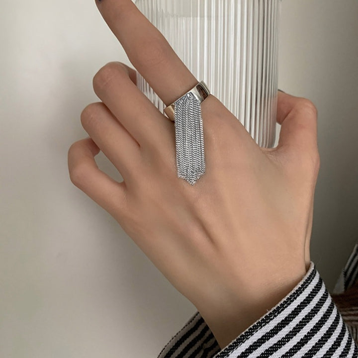 Stylish ring with filigree tassel design Kalsten