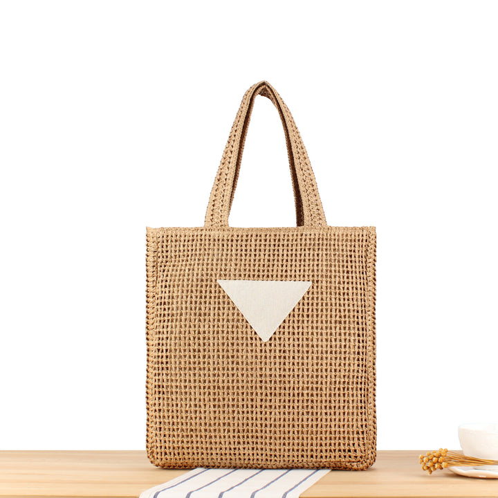 Handbag Made of Natural Wicker with Minimalist Details Kalsten