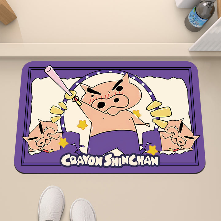 Cartoon Character Themed Bath Mat