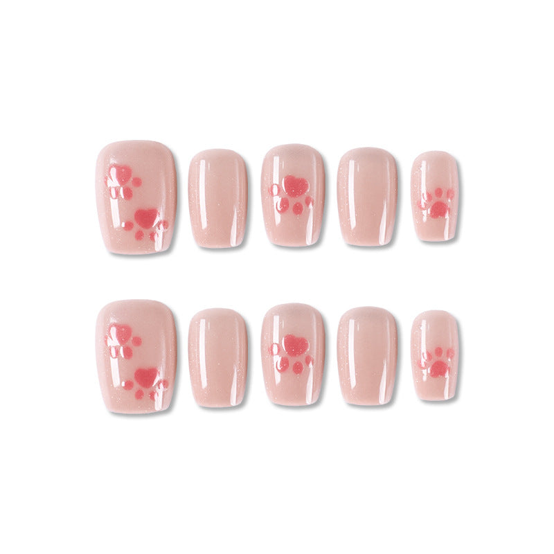 Press-On Nail Art Set with Elegant Leopard Design Kalsten
