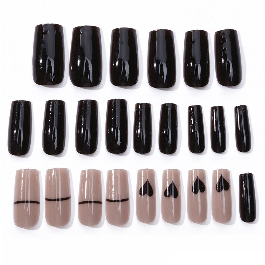 Elegant Glossy Press-On Nail Set Kalsten