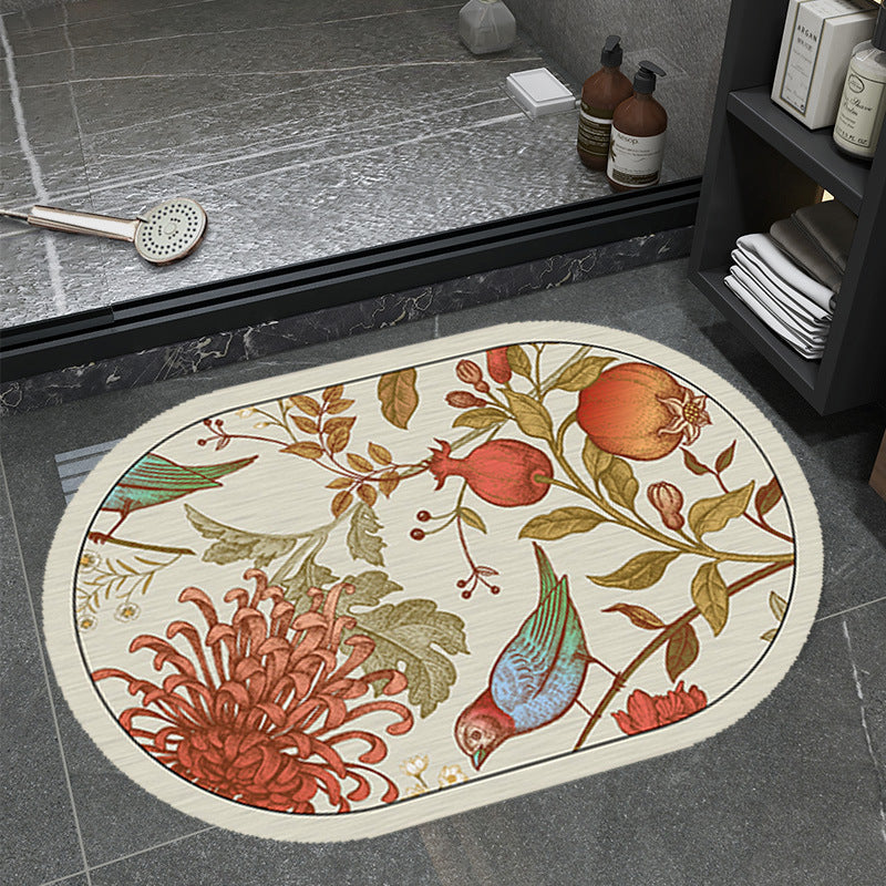Unisex Floral Pattern Bathmat Kalsten
