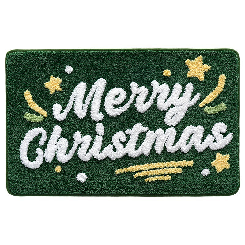 Christmas-Themed Bath Mat