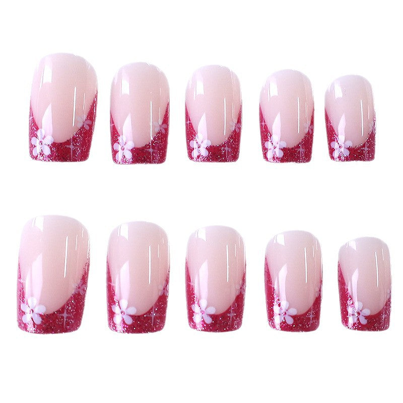 Floral Gradient Nail Art Kalsten