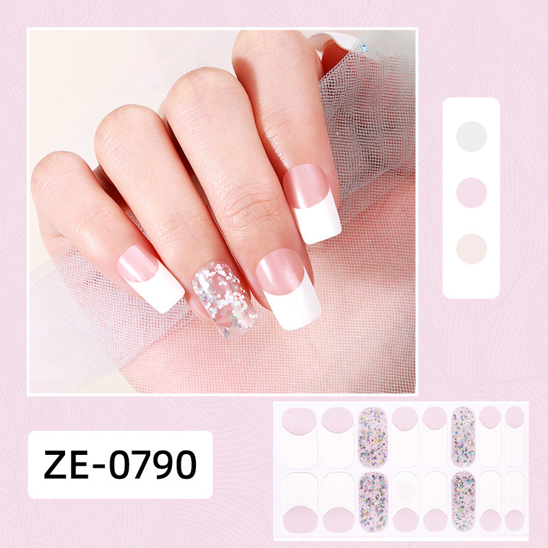 Elegant Glitter Accent Nail Wraps