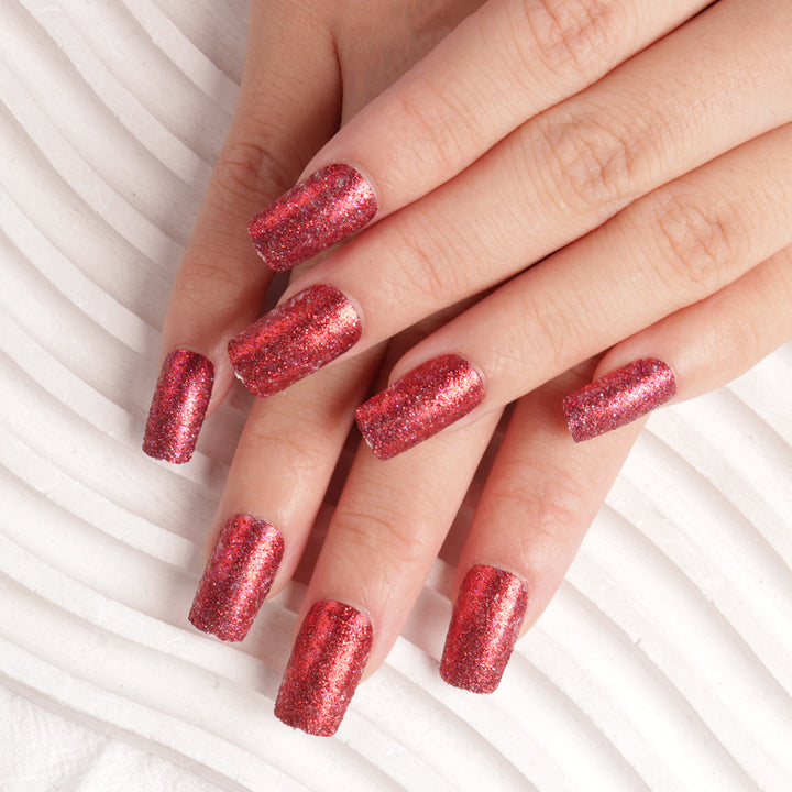 Glittering Acrylic Press-On Nail Tips Kalsten