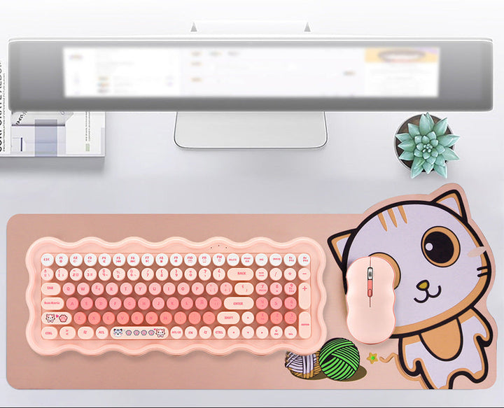 Cute Aesthetic Wireless Keyboard and Mouse Set Kalsten