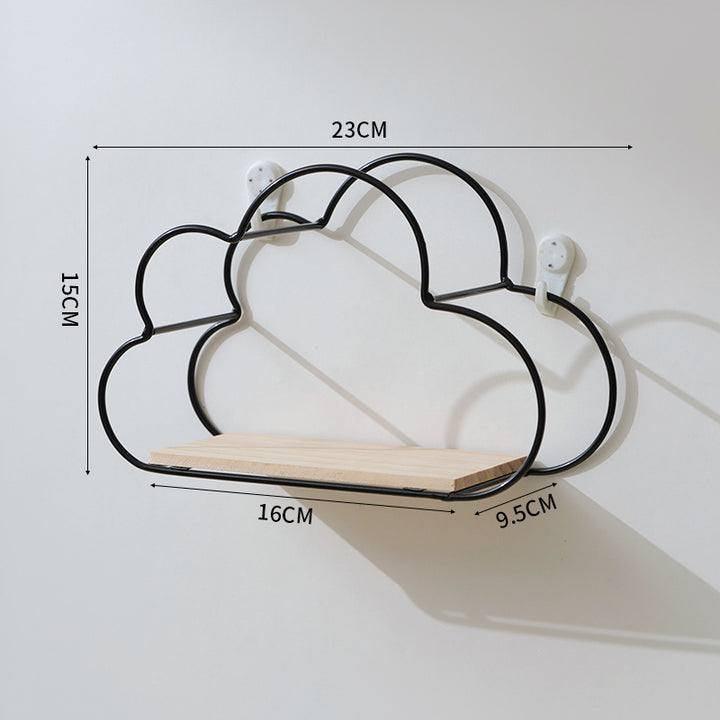Cloud-Shaped Decorative Wall Shelf