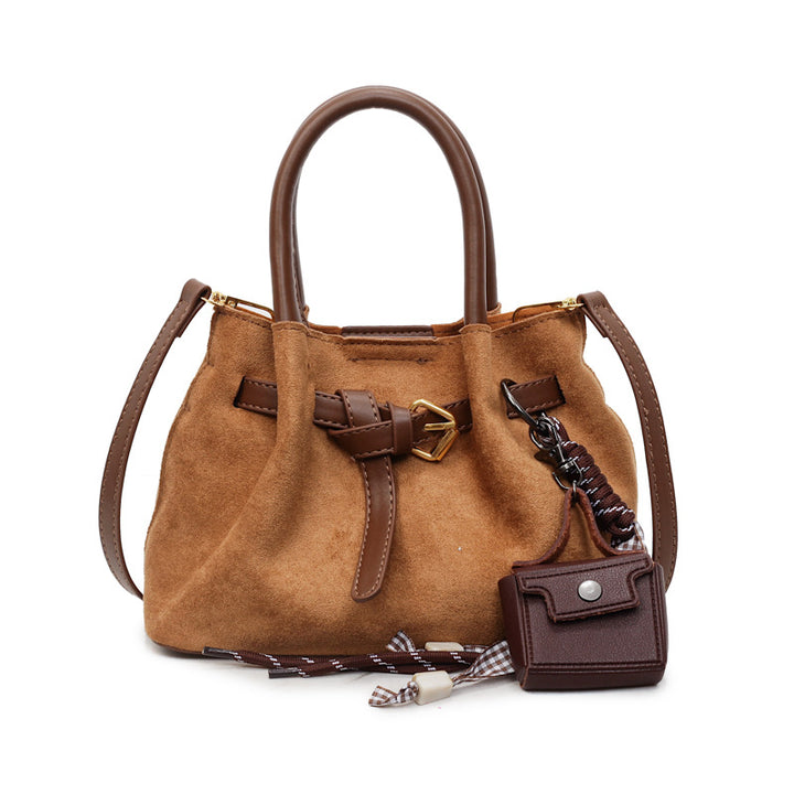 Elegant Suede Handheld Bag Kalsten