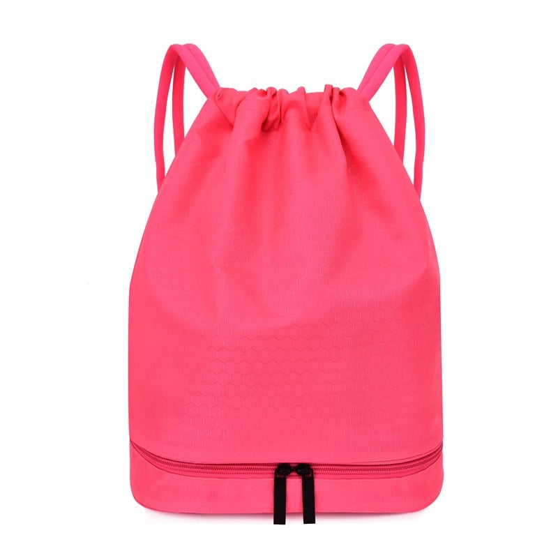 Lightweight Hexagonal Pattern Drawstring Backpack Kalsten