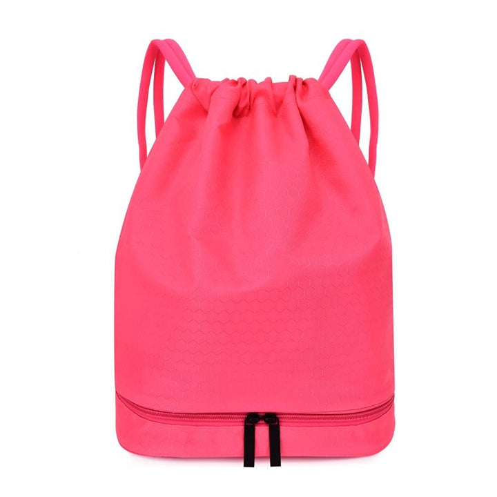 Lightweight Hexagonal Pattern Drawstring Backpack Kalsten