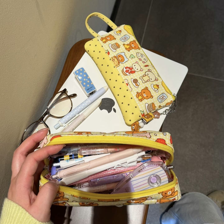 Cute Cartoon Food-Themed Pencil Case