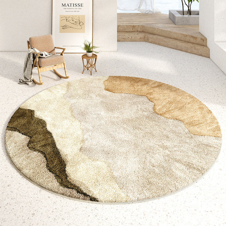 Plush Round Area Rug