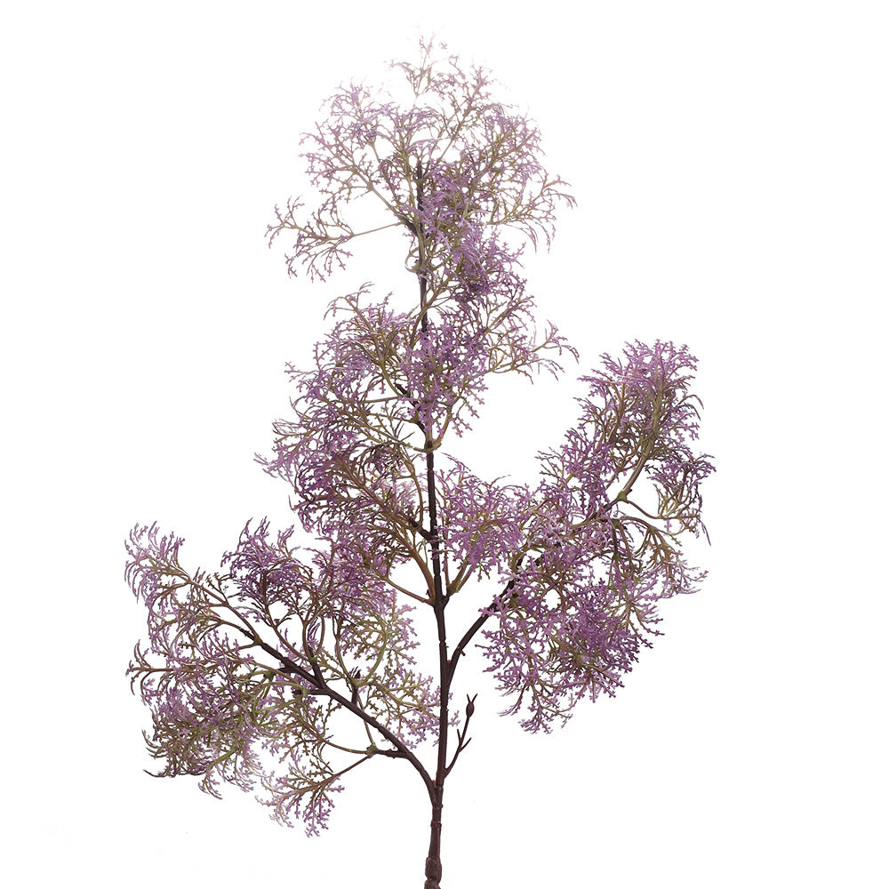 Artificial flower branch with delicate purple flowers
