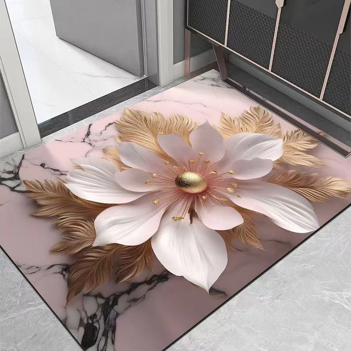 Decorative Floral Area Mat