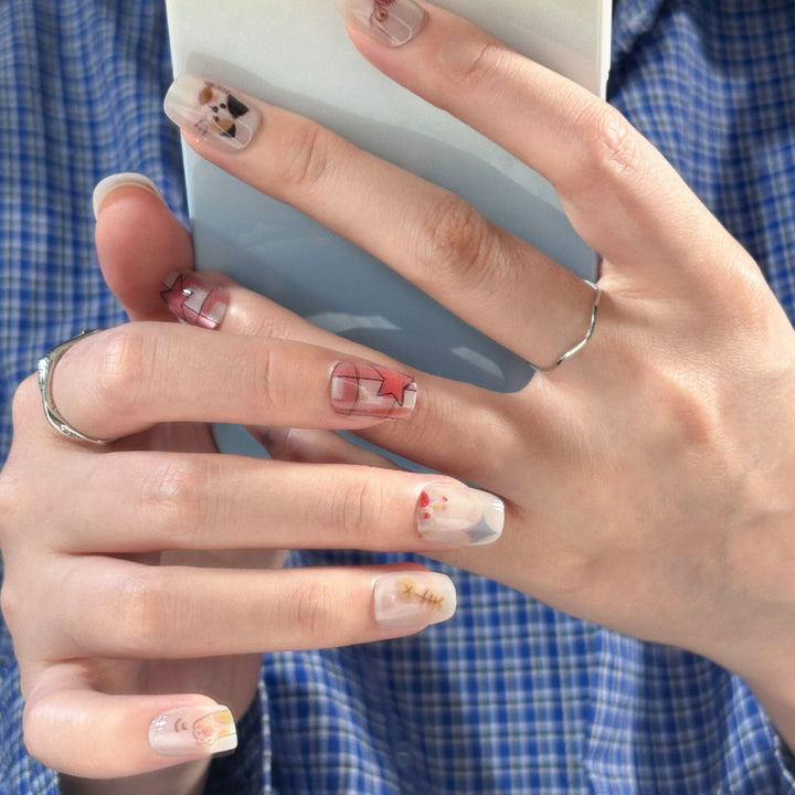 Creative Illustrative Press-On Nail Set Kalsten