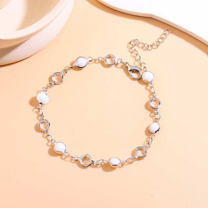 Elegant Beaded Charm Anklet Kalsten