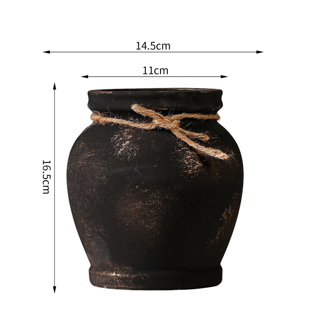 Rustic ceramic plant decoration Kalsten