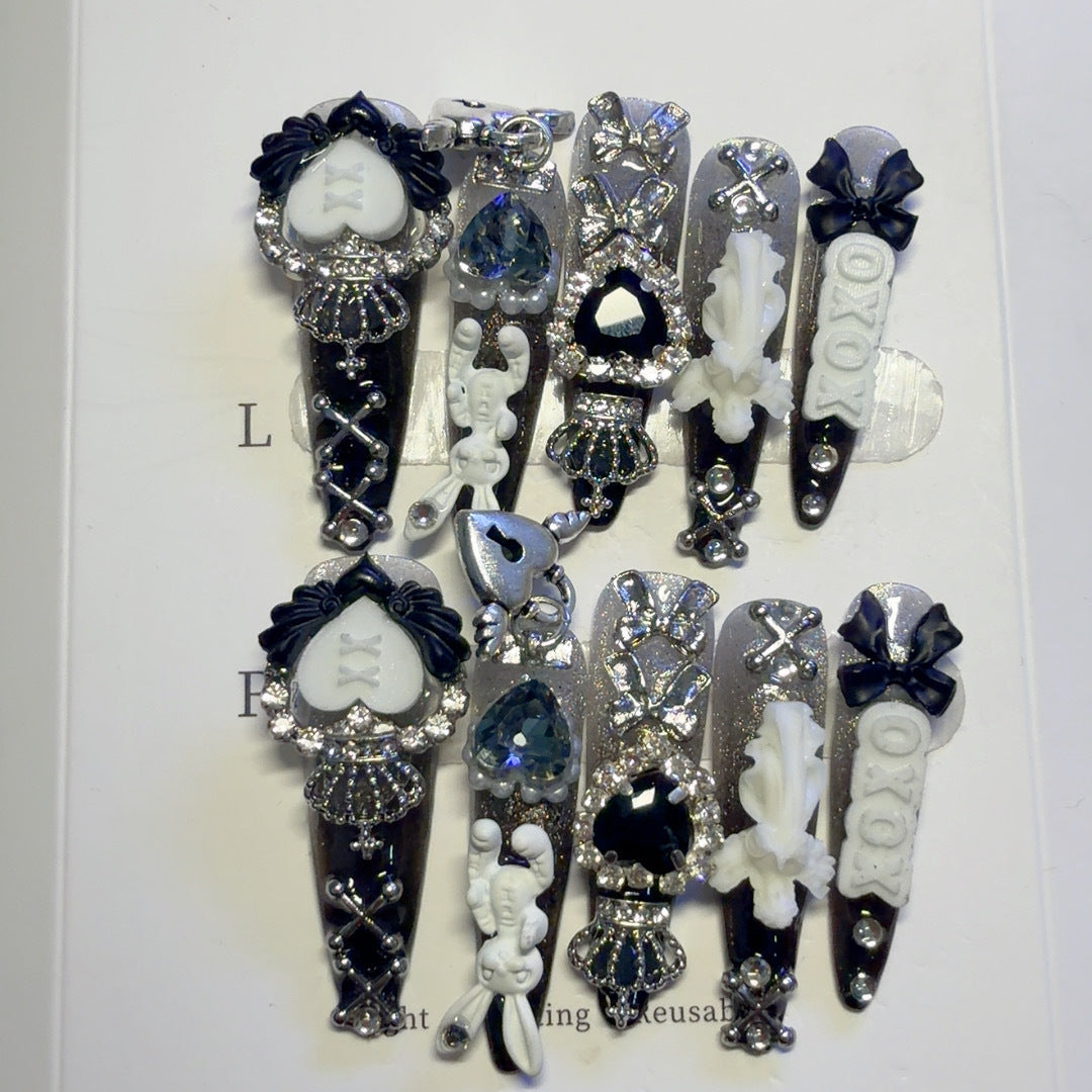 Decorative 3D Nail Art Clips