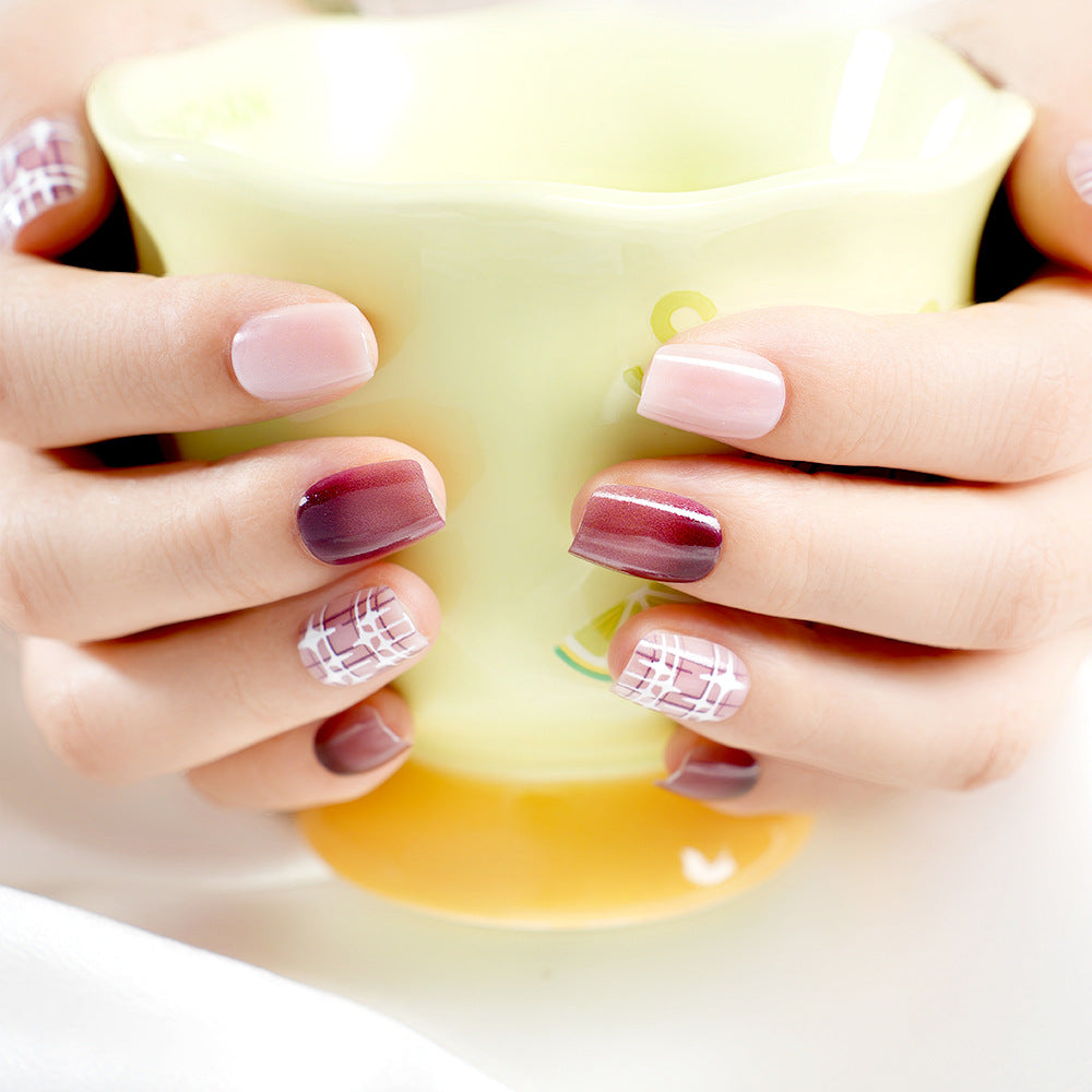 Stylish Gradient Press-On Nail Set Kalsten