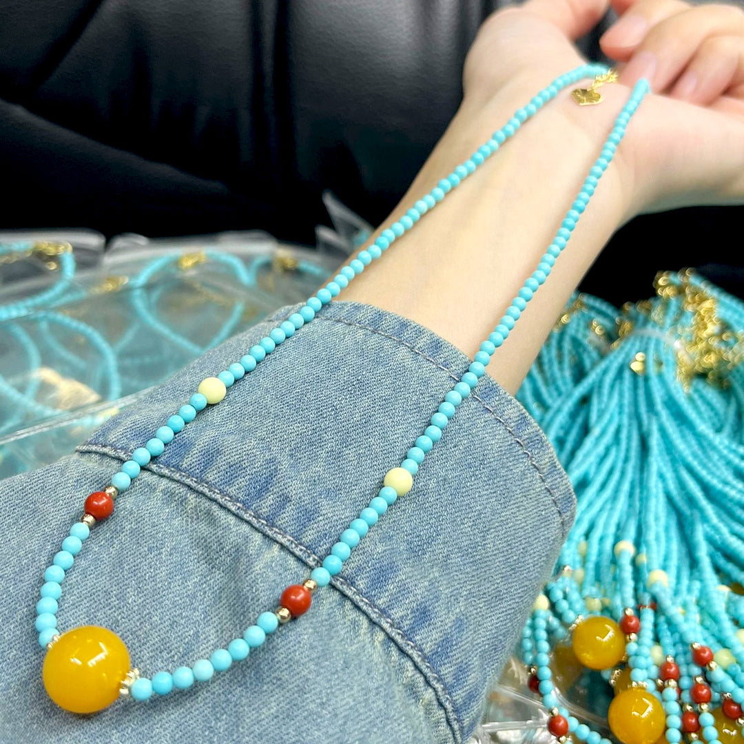 Beaded Charm Necklace Kalsten