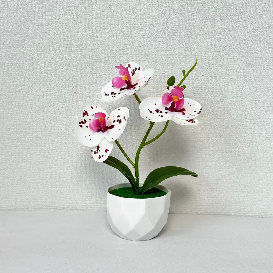 Artificial Orchid Arrangement for Indoor Decorative Home Display