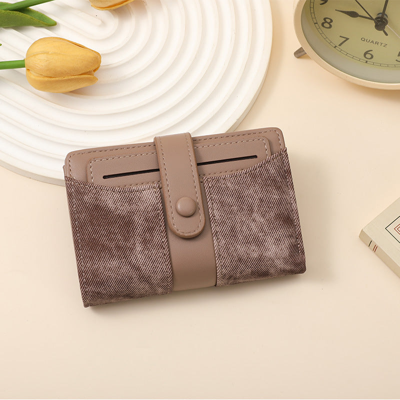 Textured Multi-Pocket Snap Closure Wallet Kalsten