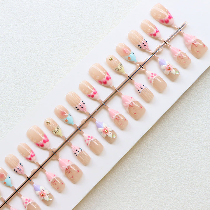 Playful Artisanal Press-On Nails Kalsten