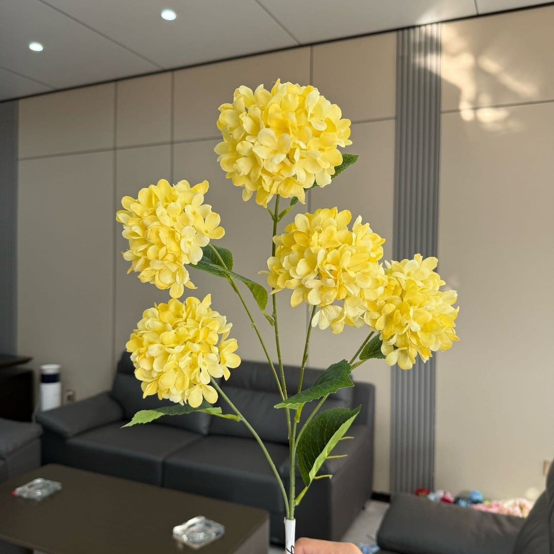 Lifelike Hydrangea Floral Arrangement