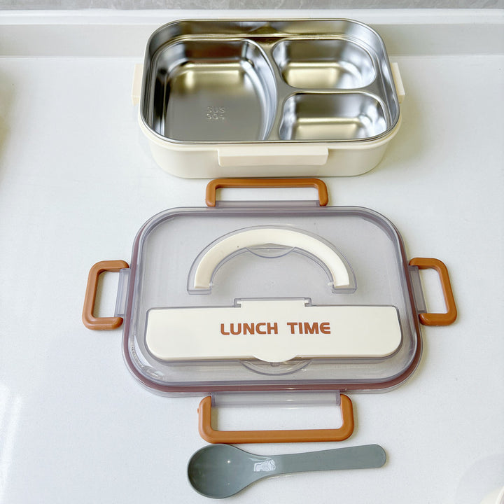 Multi-Compartment Stainless Steel Meal Prep Box
