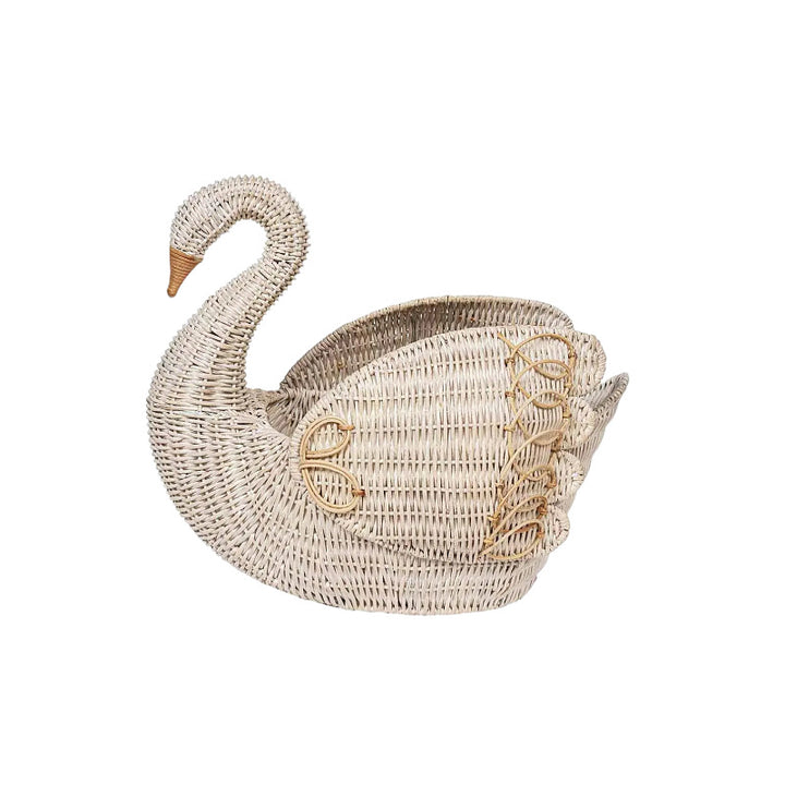 Playful laundry basket in the shape of a swan Kalsten