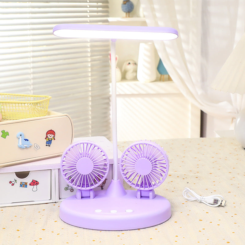 Women's multifunctional desk lamp with two integrated fans Kalsten