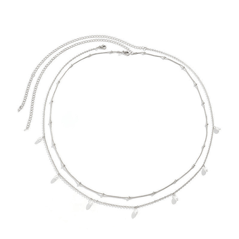 Elegant Layered Chain Necklace Kalsten