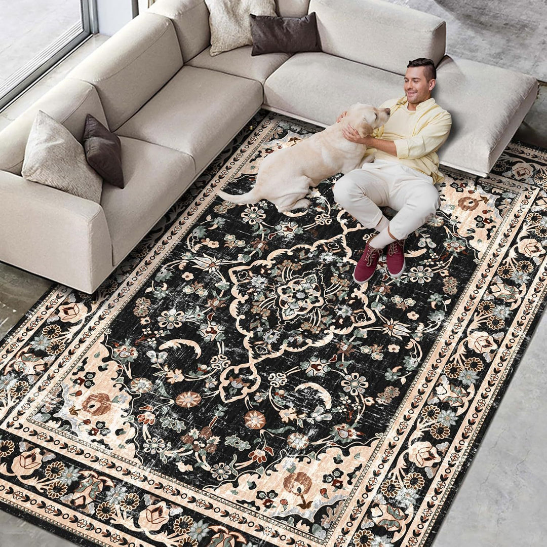 Vintage Flower Pattern Carpet