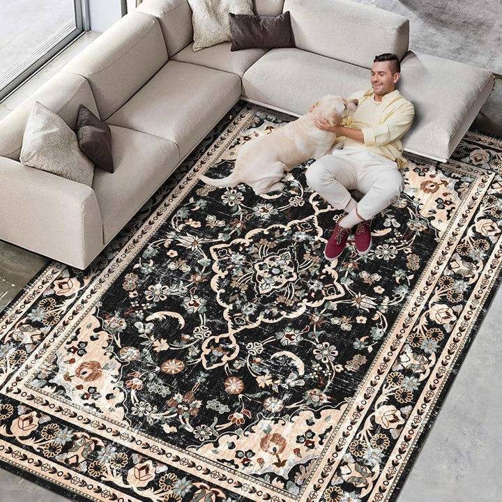 Vintage Flower Pattern Carpet