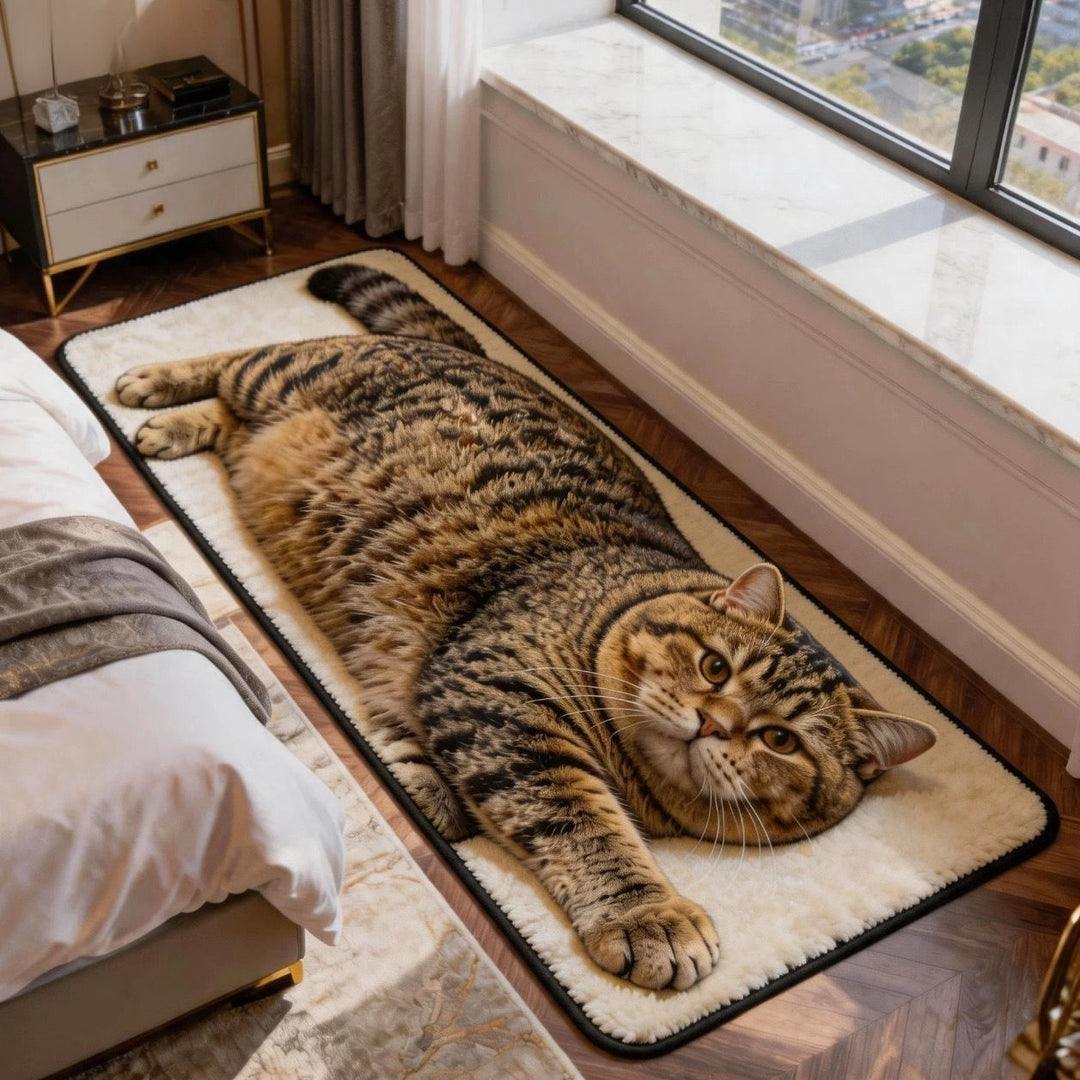 Playful Cat-Themed Area Mat