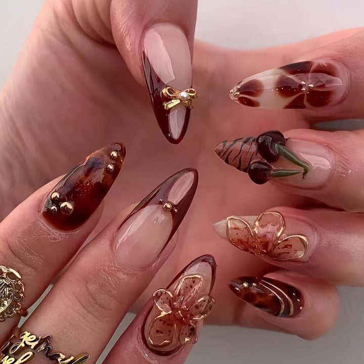 Creative Artistic Press-On Nail Design Kalsten