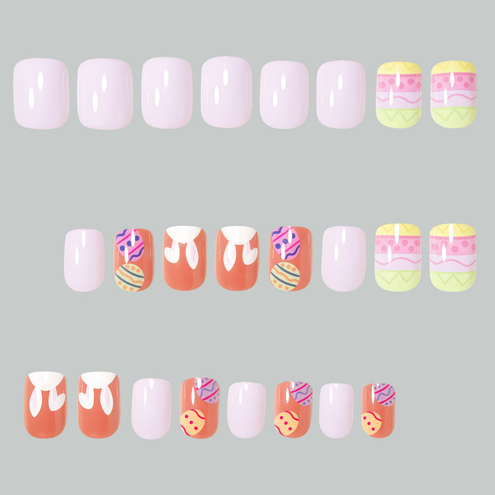 Decorative Easter-Themed Press-On Nail Art Kalsten
