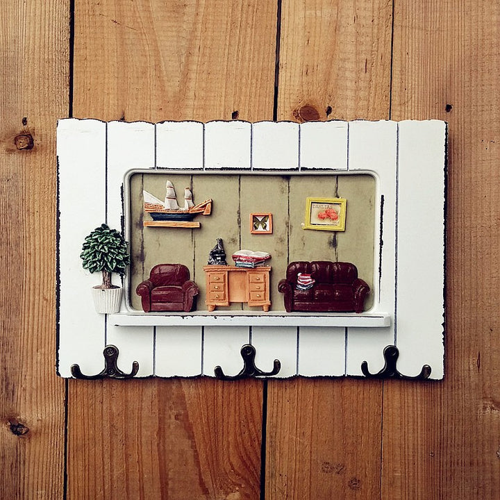Decorative Nature-inspired Wall Hook Rack