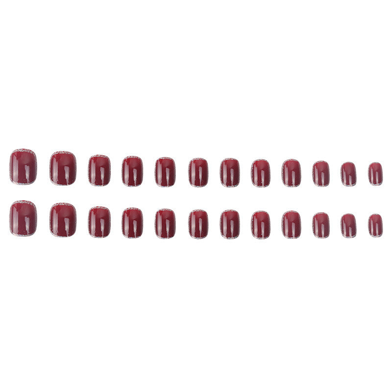 Elegant Glossy Press-On Nail Art Kalsten